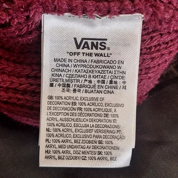 Vans Beanie UNISEX OSFM Pink Outdoor Cozy Winter Skater Punk Streetwear - Picture 6 of 8